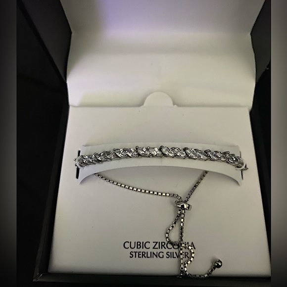 💎 GIANI BERNINI - Marquise Diamond (cz) 10” adjustable Bolo Bracelet .925 (NEW) - Picture 14 of 16